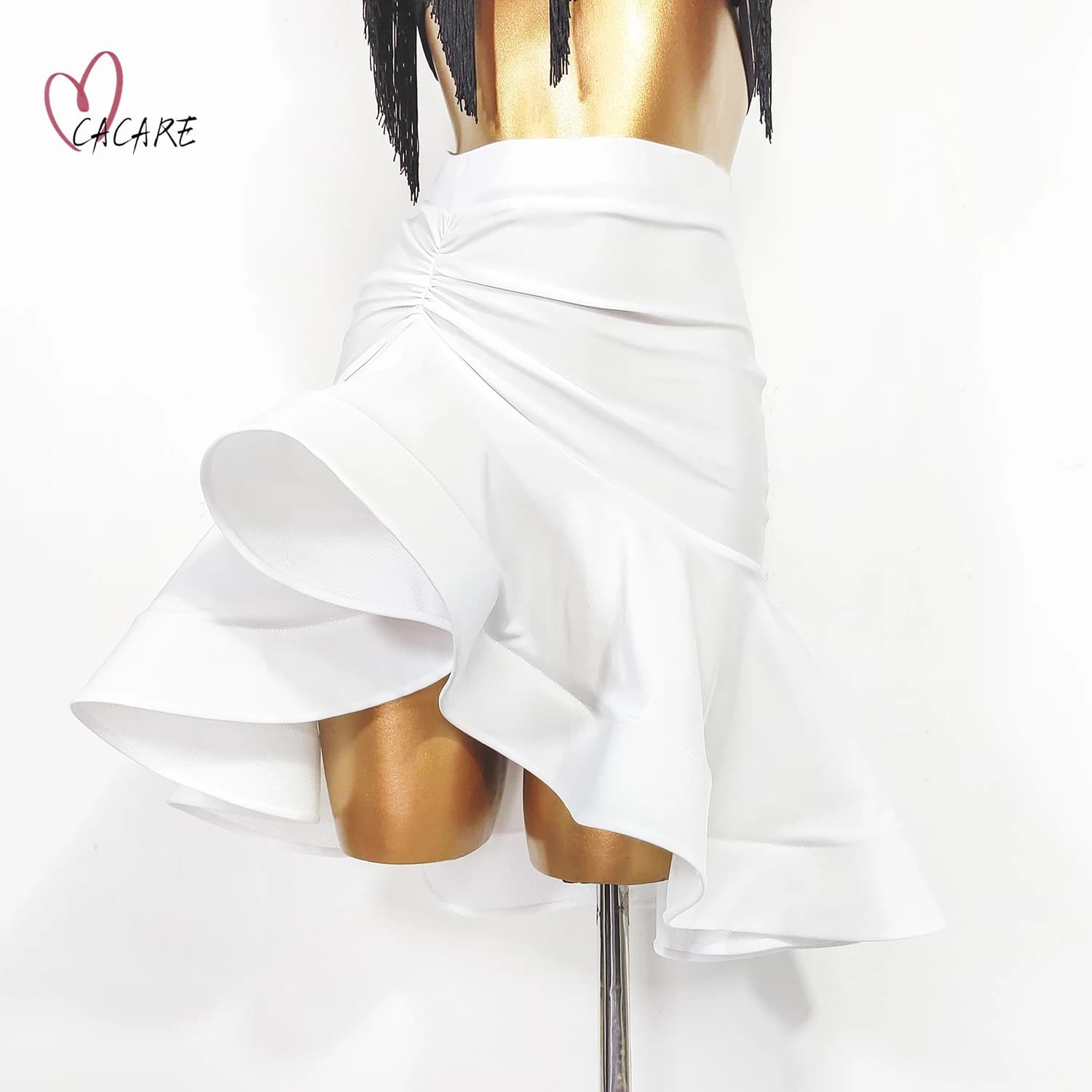 Tenue de danse latine pour femme, jupe, robe de soirée, vêtements de scène Samba, costume de danse,