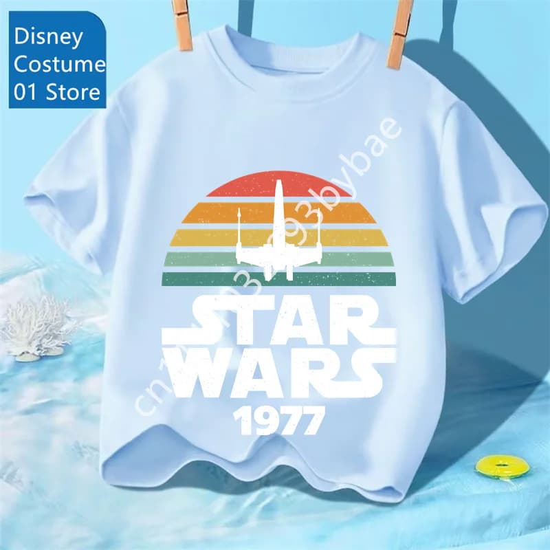 Haut pour enfants Star Wars en pur coton, doux pour la peau, pour garçons et filles de 3 à 14 ans. T