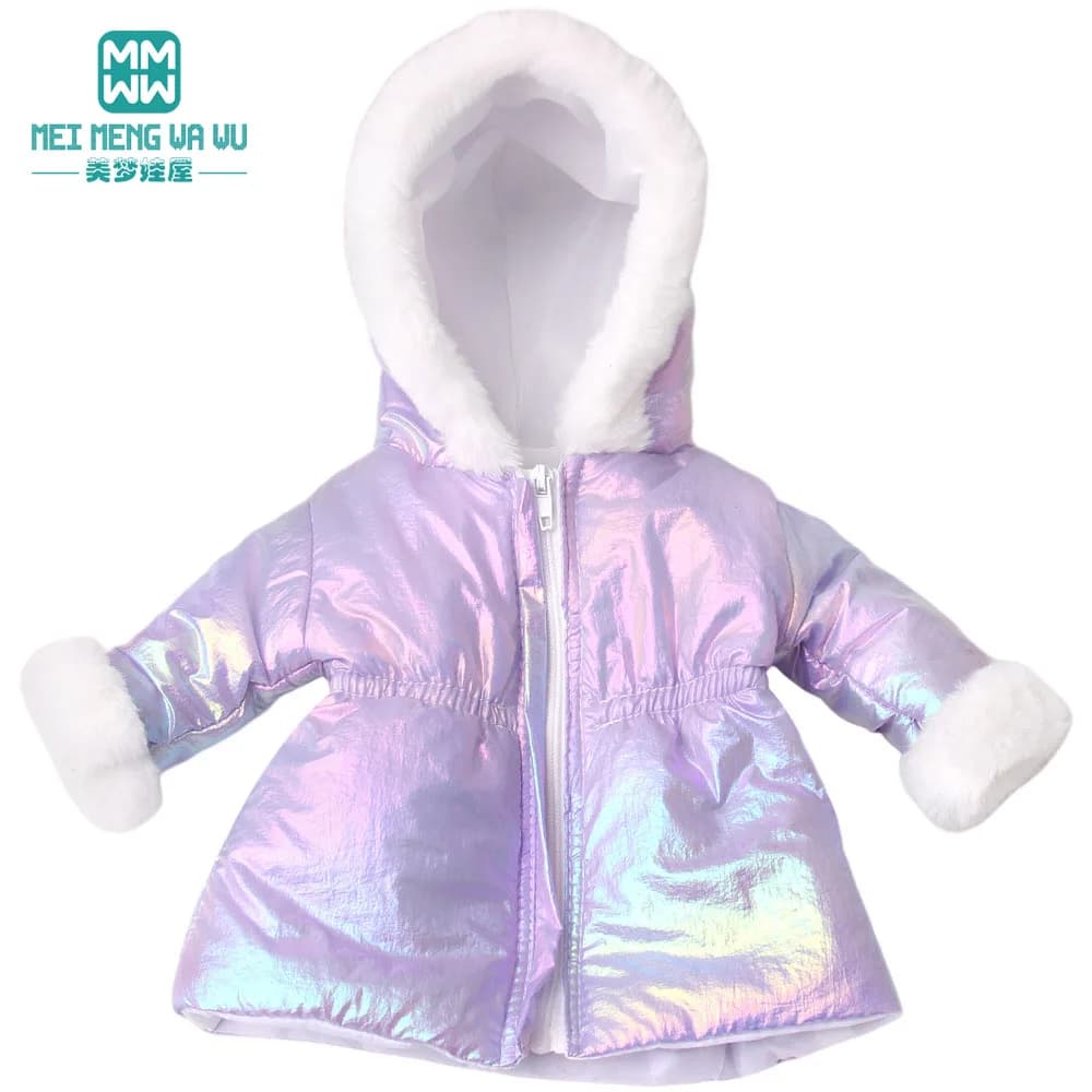 Vêtements pour poupée américaine de 40 à 45cm, veste en coton à capuche, à la mode, cadeau pour fill