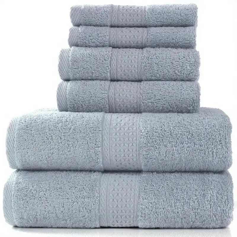 Serviette de bain en coton, solide, douce et absorbante, usage polyvalent pour hôtel