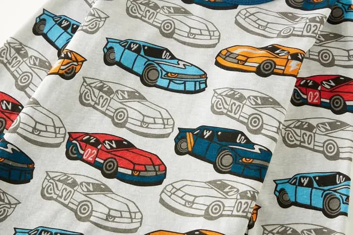 Ensemble pyjama de voiture de dessin animé pour garçons