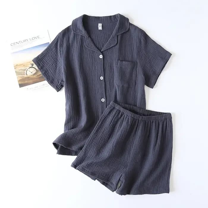 Short à manches courtes Pijama costume pour femmes tenue décontracté Style de mode 2 pièces pyjama ensemble été mince
