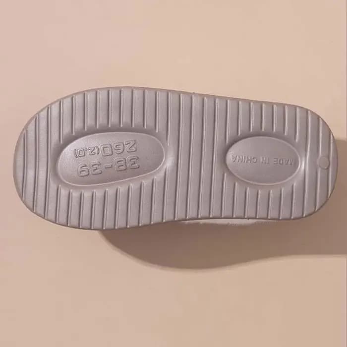 Pantoufles en coton à carreaux doux avec oreilles de lapin