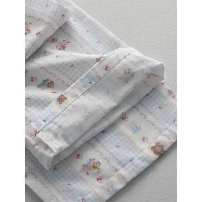 Ensemble pyjama 2 pièces pour femme - Vêtements de nuit à imprimé chiot mignon