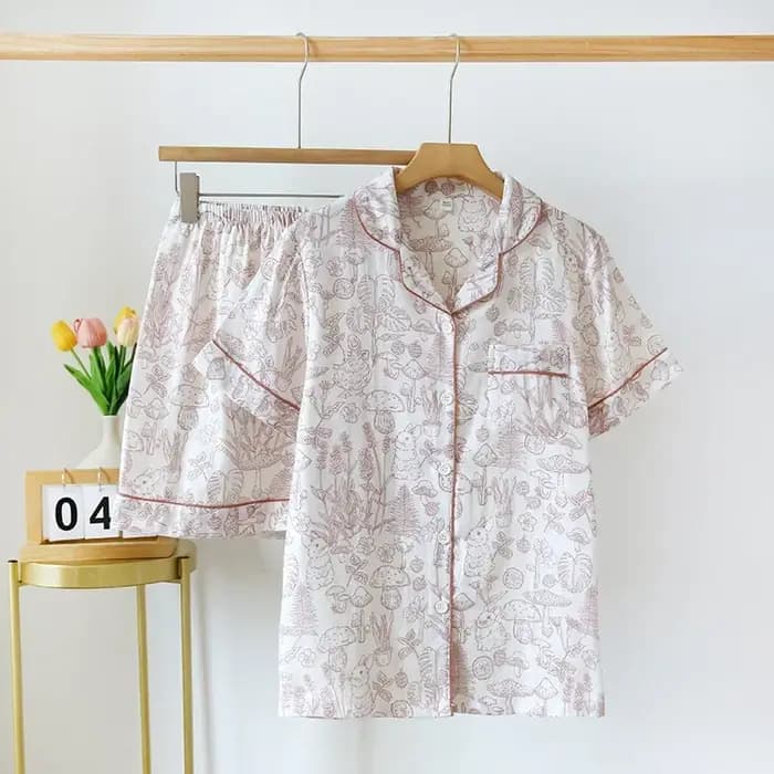 Pyjama Respirant en Gaze Double Couche