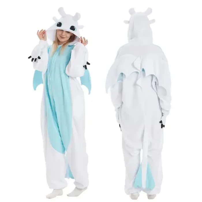 Nouveau Pyjama Combinaison Dragon Sans Dents pour Adulte