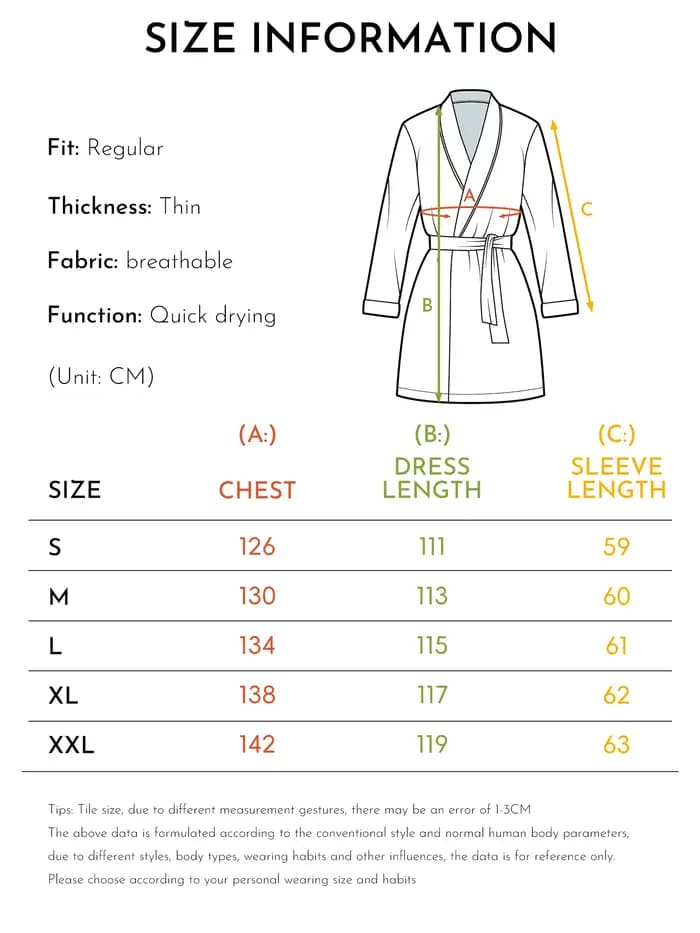 Robe de chambre décontractée pour homme