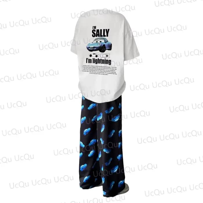 Ensemble pyjama familial assorti McQueen Sally 2026 – T-shirt et pantalon de nuit pour adultes et enfants