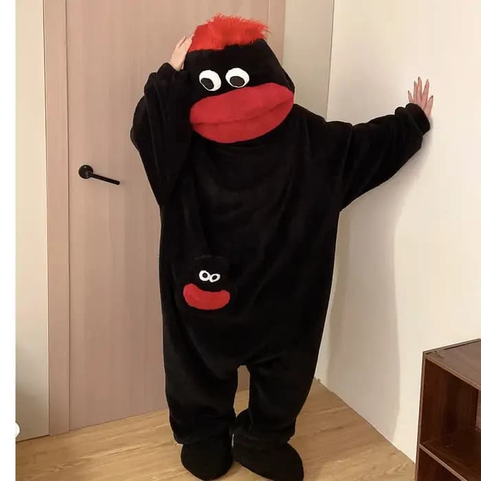 Pyjama combinaison monstre à grande bouche