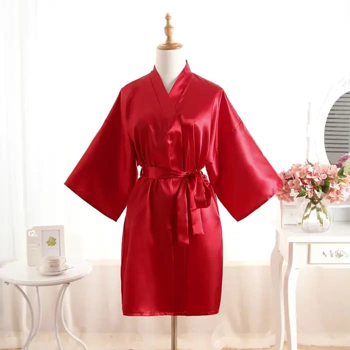 Hommes soie Satin longues Robes été Wrap Robe de chambre peignoir chemise de nuit pyjamas Homewear Sexy