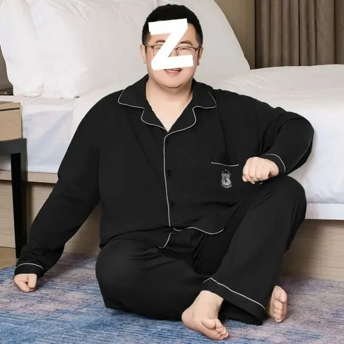Grande taille 5XL hommes à manches longues coton pyjama ensembles automne hiver Style coréen