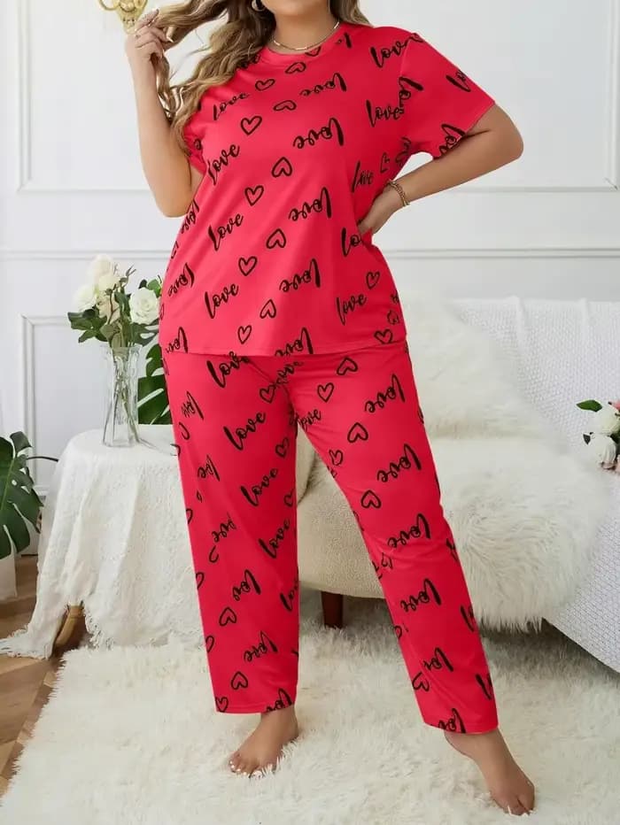 Ensemble de pyjama grande taille pour femme