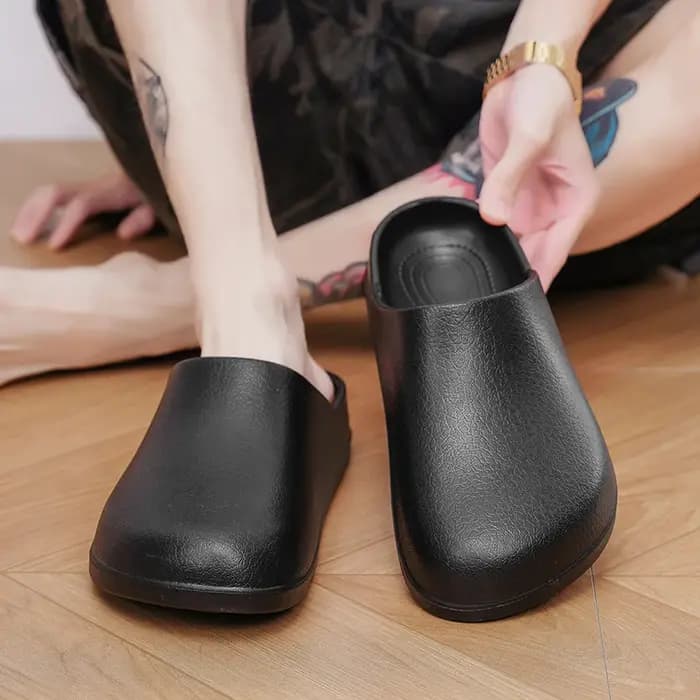 Pantoufles de cuisine à enfiler pour hommes et femmes