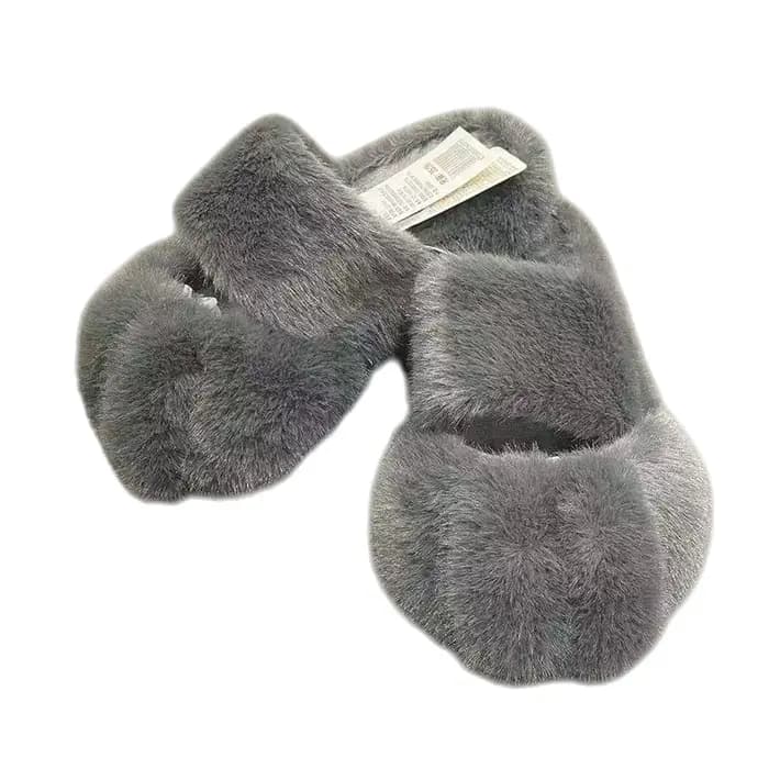 Kawaii fourrure chat patte pantoufle mode Imitation fourrure moelleux pantoufles femmes confort talo