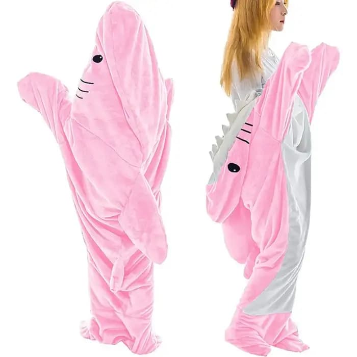Pyjama Combinaison Requin Cartoon Confortable et Amusant avec Capuche