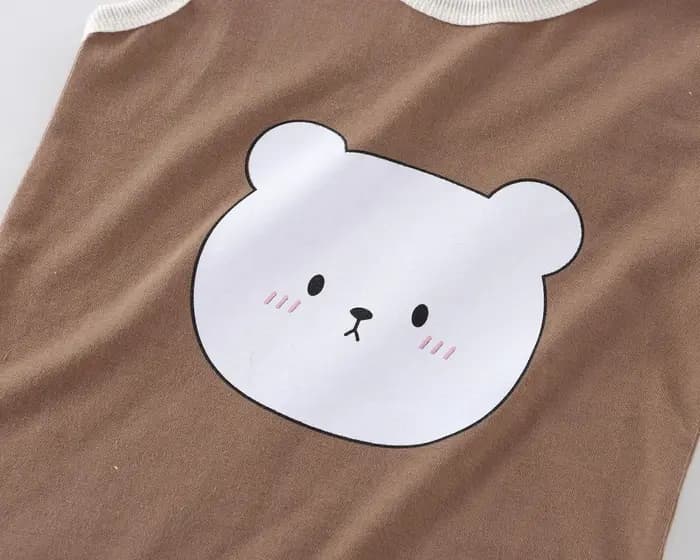 Ensemble de vêtements pour bébé ours mignon