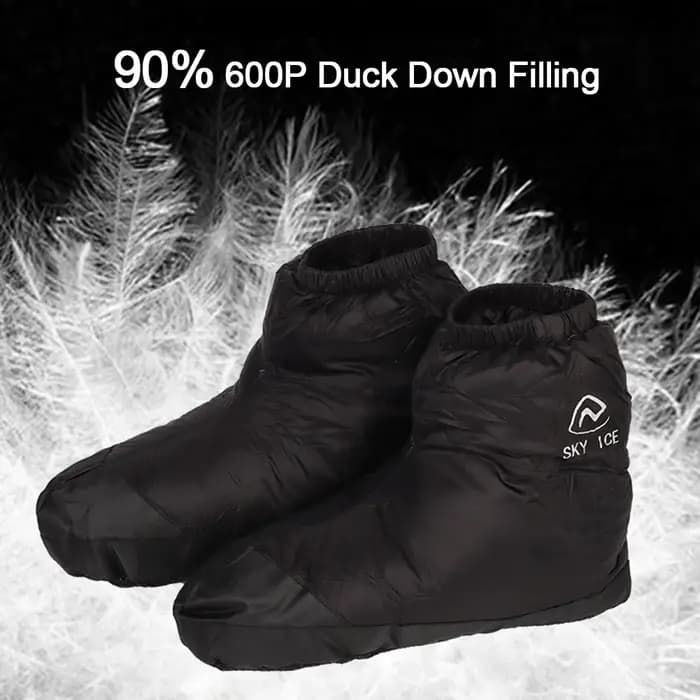 Chaussons en duvet de canard coordonnants ultralégers pour hommes et femmes