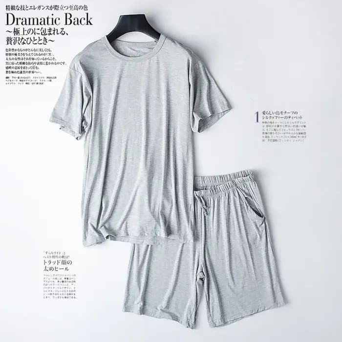 Pyjama d'été décontracté à manches courtes pour hommes, vêtements de nuit, de maison, d'extérieur, d