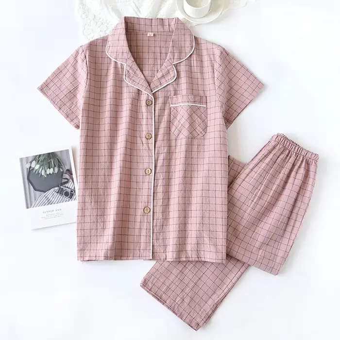 Pyjamas en coton pour couples d'été