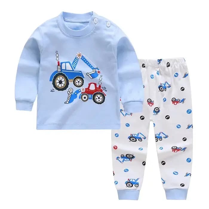Ensemble pyjama pour enfants, garçons et filles, imprimé de dessin animé, t-shirt à manches longues, mignon, hauts avec pantalons, ensembles de vêtements de couchage pour bébés en bas âge, nouvelle co