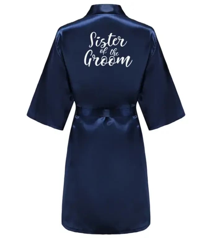 Robes en Satin de soie grande taille peignoir de mariage mariée demoiselle d'honneur mère