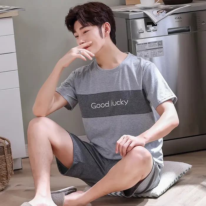 Ensemble pyjama à manches courtes pour hommes