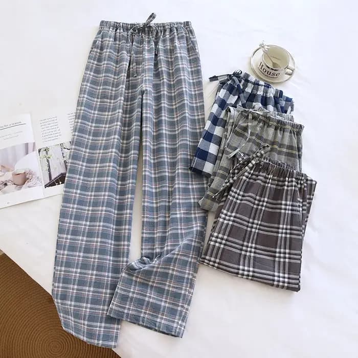 Pantalon de pyjama en coton à carreaux pour hommes, long surintendant ser pour le printemps et l'été, style fin, grande taille, pantalon ajusté