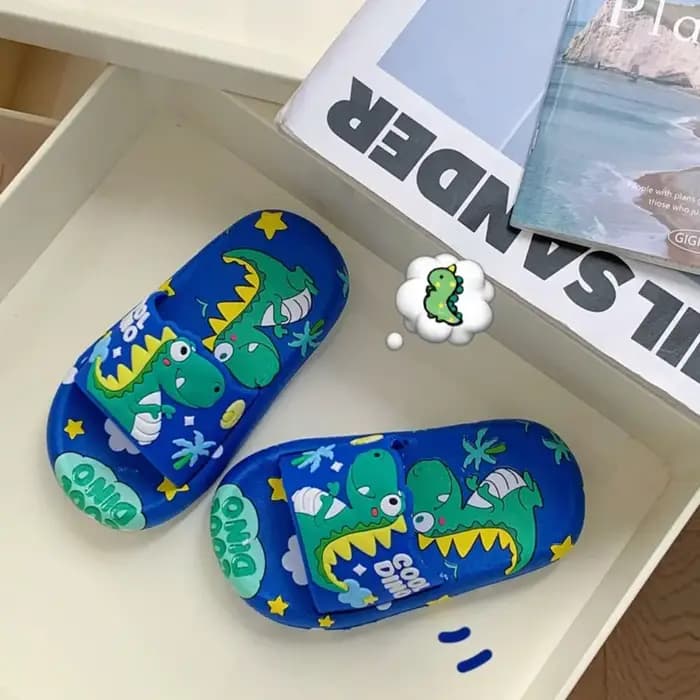 Pantoufles antidérapantes en forme de dinosaure