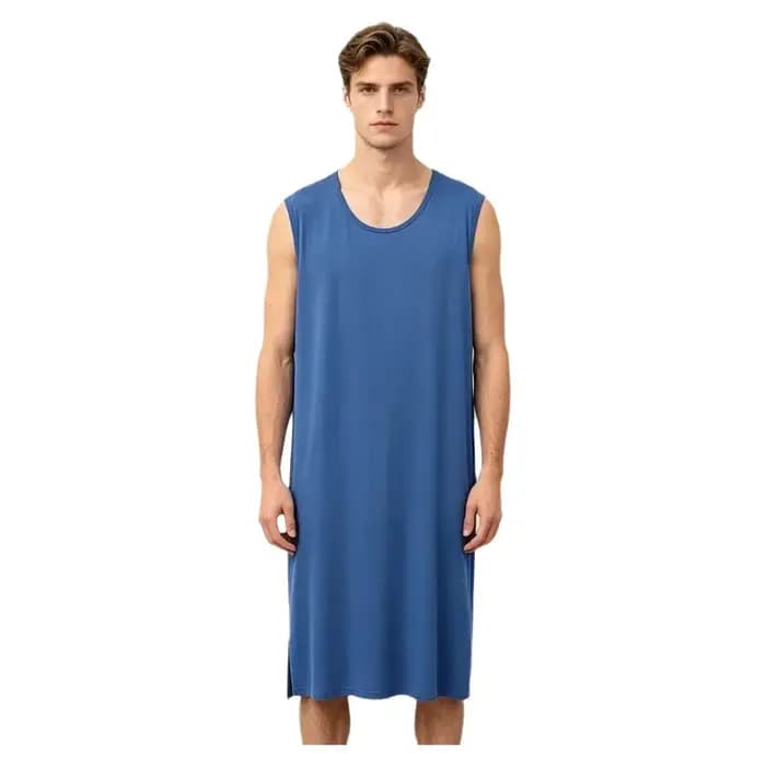Robe de nuit d'été pour homme en modal fin