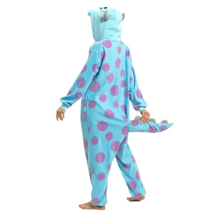 Polaire Sullivan Mike Wazowski monstre Kigurumi adultes dessin animé Onesie pyjama Costumes pour Halloween carnaval Cosplay fête