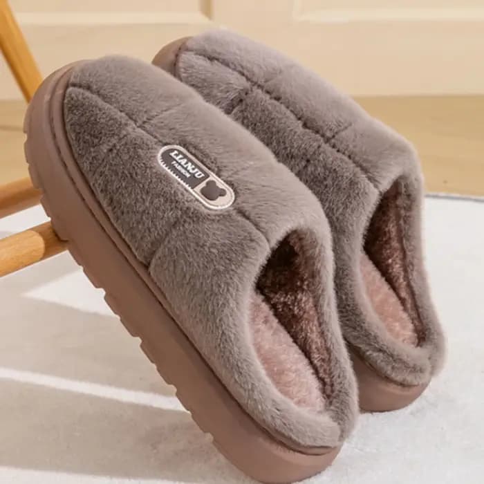 Pantoufles d'Hiver en Coton pour Homme et Femme