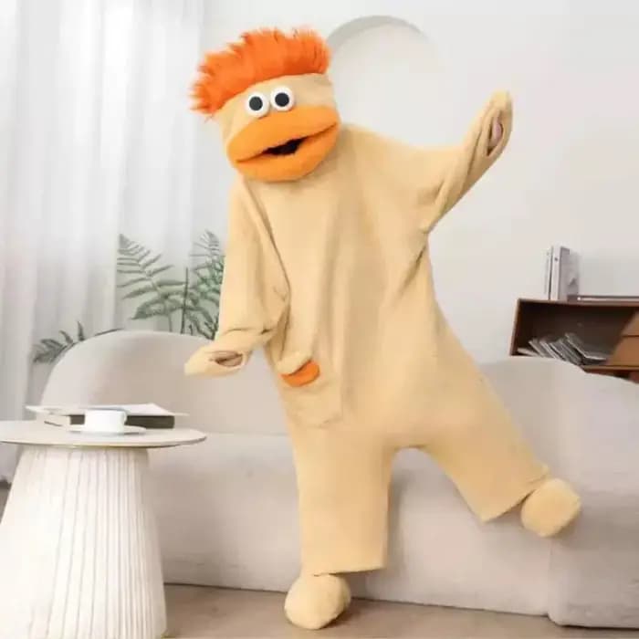 Pyjama Hangyodon Drôle Monstre à Capuche avec Cheveux Longs et Grande Bouche