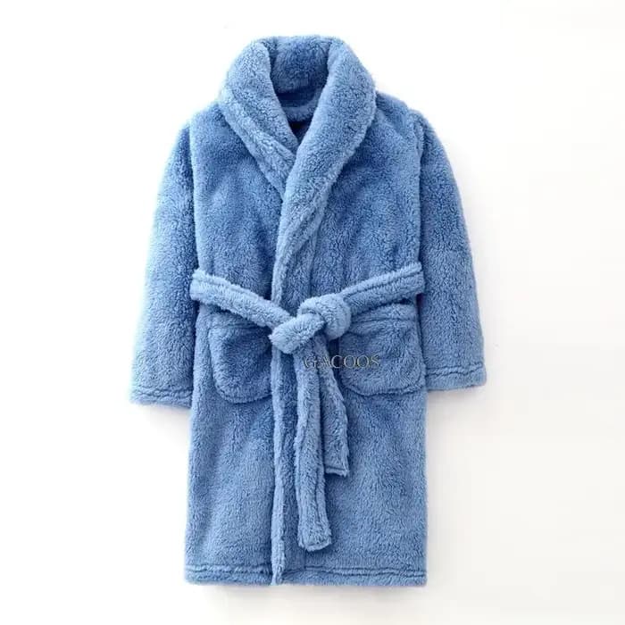 Hiver adolescents filles peignoirs épaissir enfants Robe de chambre doux flanelle chaud dessin animé