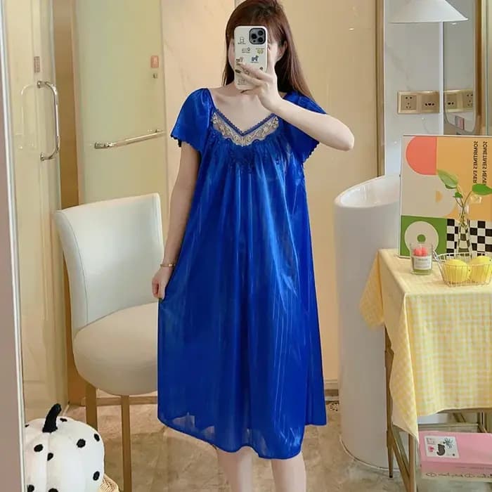 Slip robe de nuit femmes à manches courtes vêtements