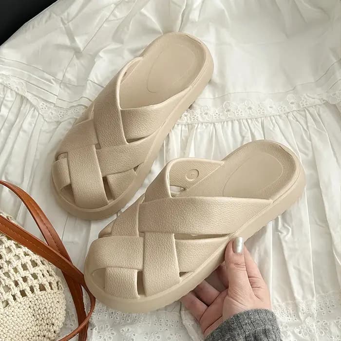 UTUNE Sandales coulissantes d'été EVA pour femmes