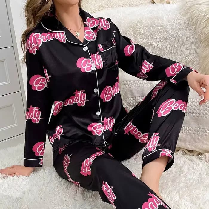 Pyjama imprimé chat mignon pour femmes