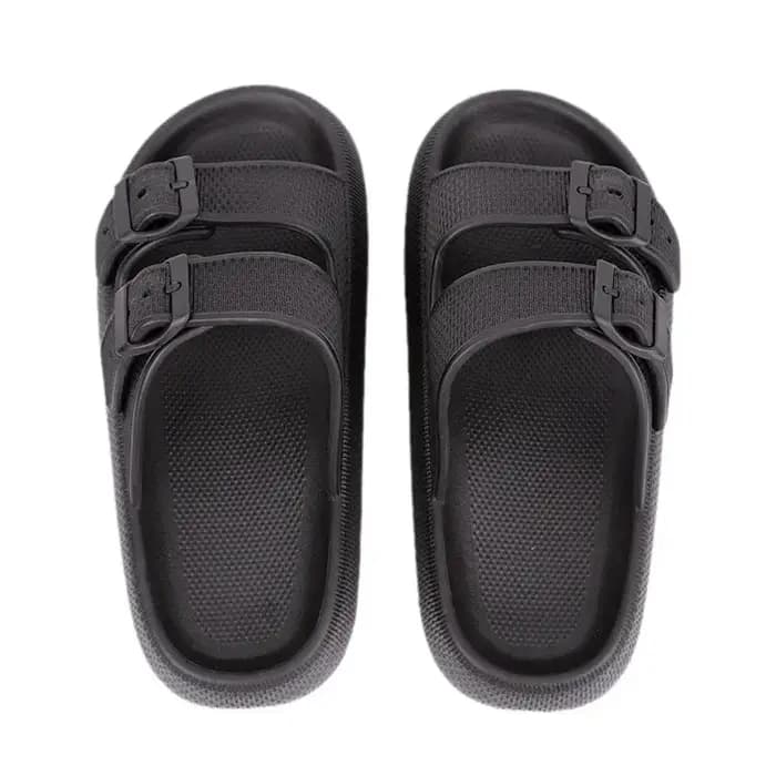 Nouvelles pantoufles pour femmes fond épais anti-dérapant maison sandales d'extérieur confortable EVA matériel couleur