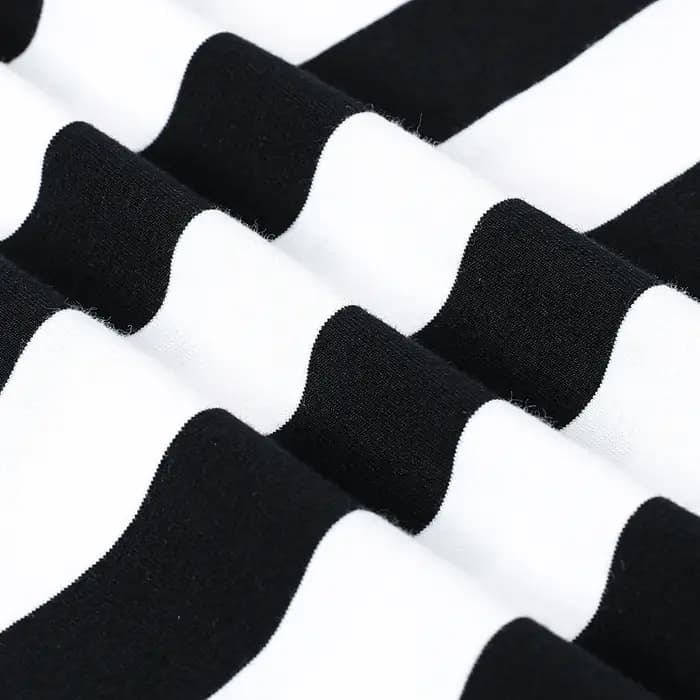 Ensemble pyjama rayé noir et blanc pour garçons et filles