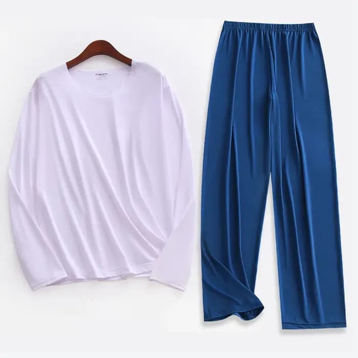 Pyjama en soie glacée pour hommes