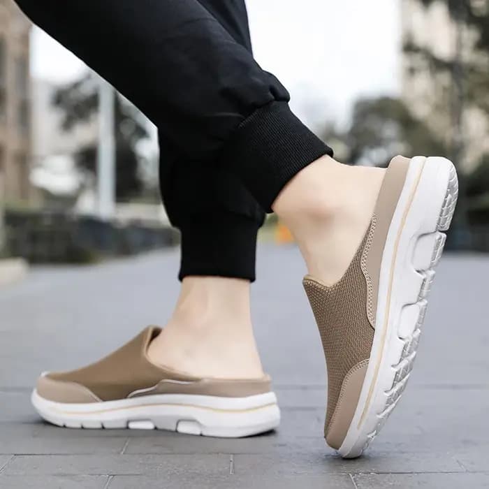 2025 hommes pantoufles été respirant maison pantoufles d'intérieur hommes fond épais diapositives mode Couple chaussures de marche grande taille 39-48