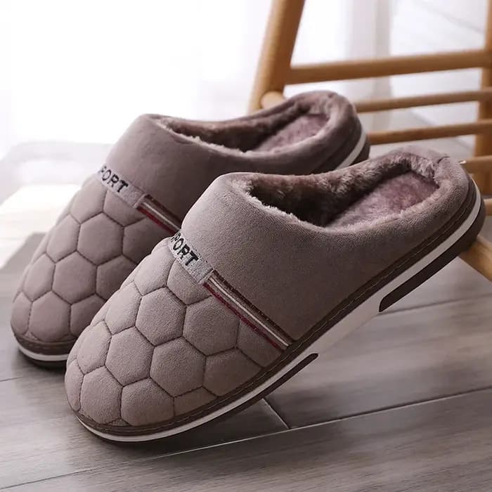 Taille 47-50 grande taille pantoufles automne hiver hommes coton pantoufles Extra grande taille maison coton chaussures chaud hommes pantoufles chaussures