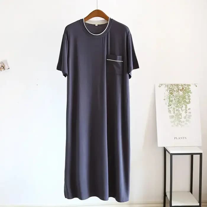 Chemise de nuit en modal avec poche pour homme