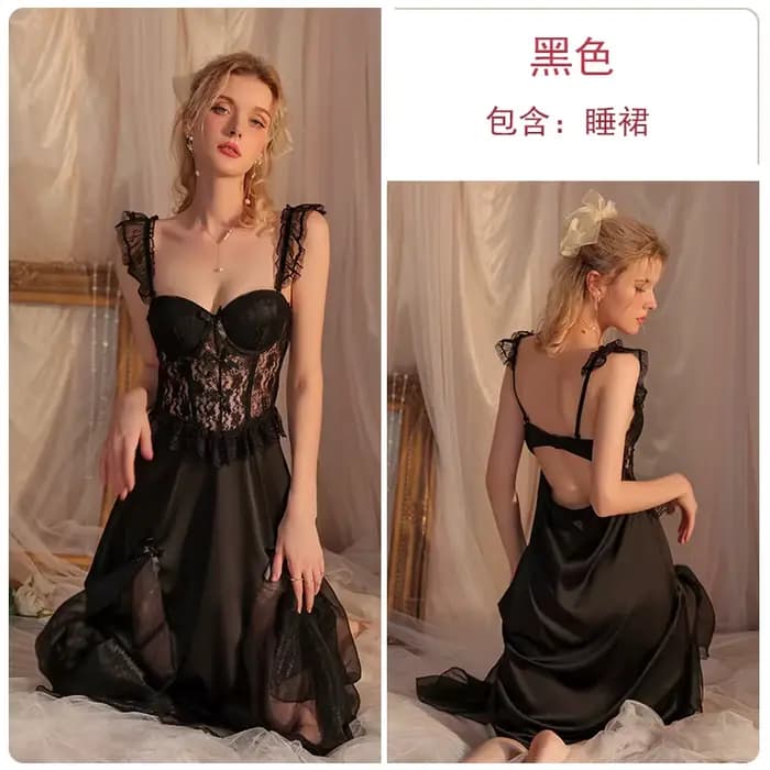Ensemble de robe kimono en dentelle blanche pour femmes