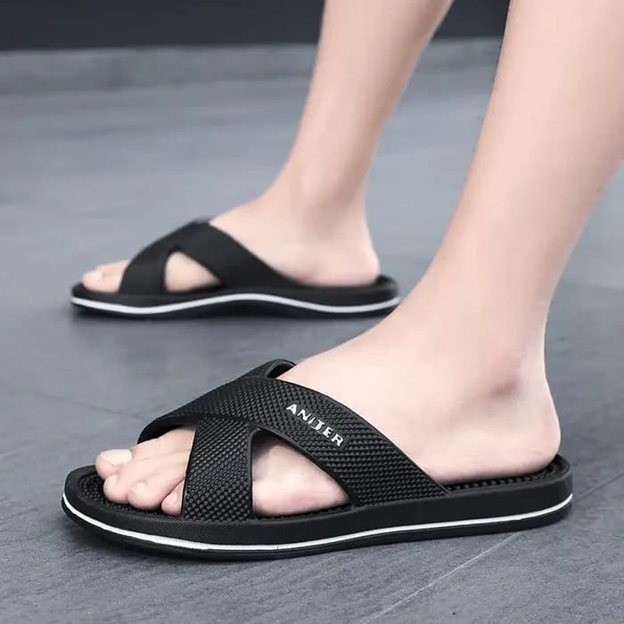 Pantoufles de salle de bain de Massage antidérapantes pour hommes, pantoufles coulissantes EVA confortables et antidérapantes pour intérieur/extérieur, chaussures de grande taille 47 48