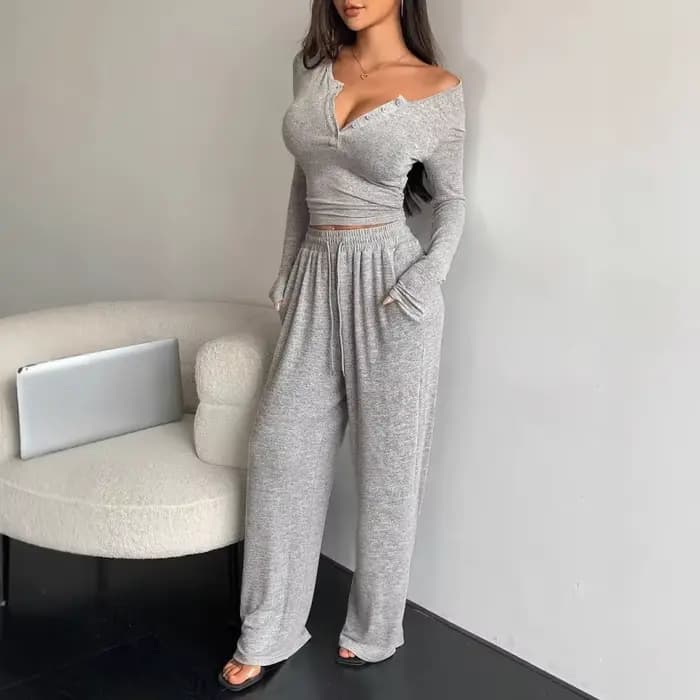 Pyjamas pour femmes hiver nuisette pour femme pyjama ensemble vêtements de maison
