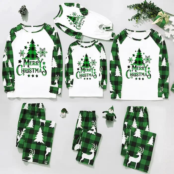 Noël famille correspondant tenues maman papa enfants 2 pièces pyjamas ensemble bébé barboteuses décontracté vêtements