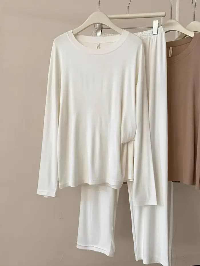 Ensemble pyjama coréen en coton pour femme