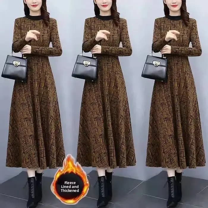 Robe longue en polaire épaisse