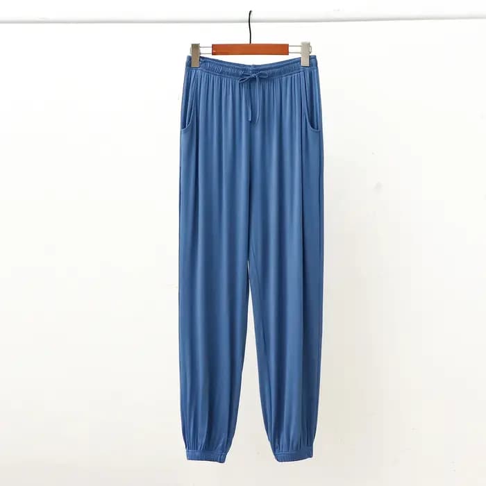 Nouveau Pantalon de Pyjama Homme 2026 – Ample, Décontracté, Couleur Unie, Confortable pour la Maison, le Yoga et la Détente