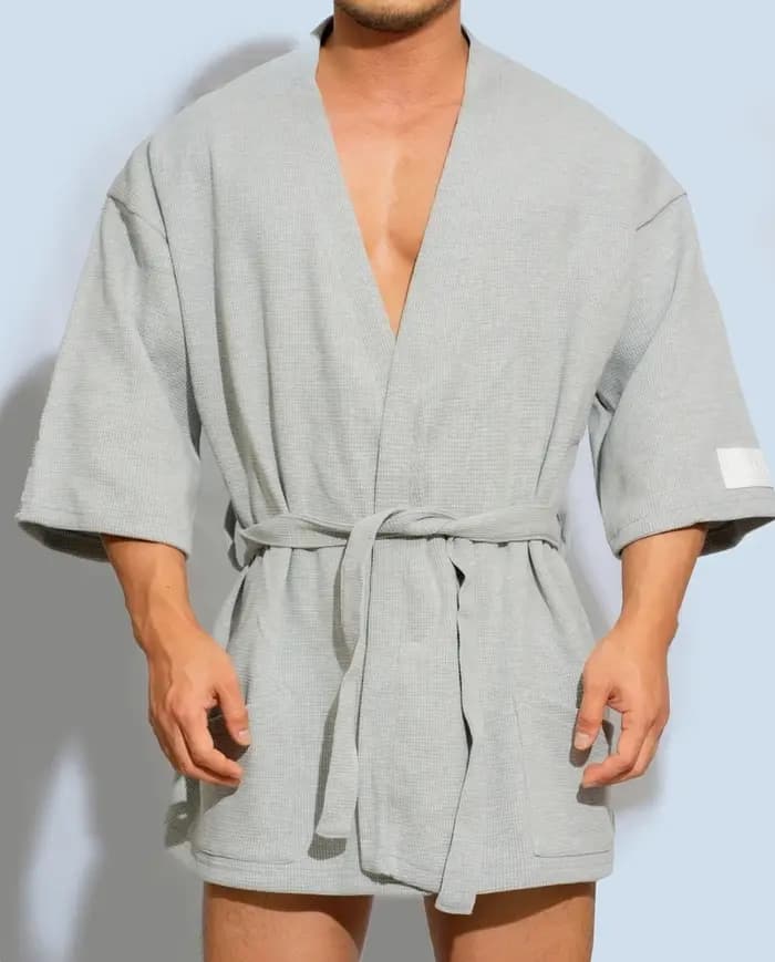 Peignoir pour hommes mode basique Modal confortable 100% coton pyjama mâle décontracté maison Robes de bain